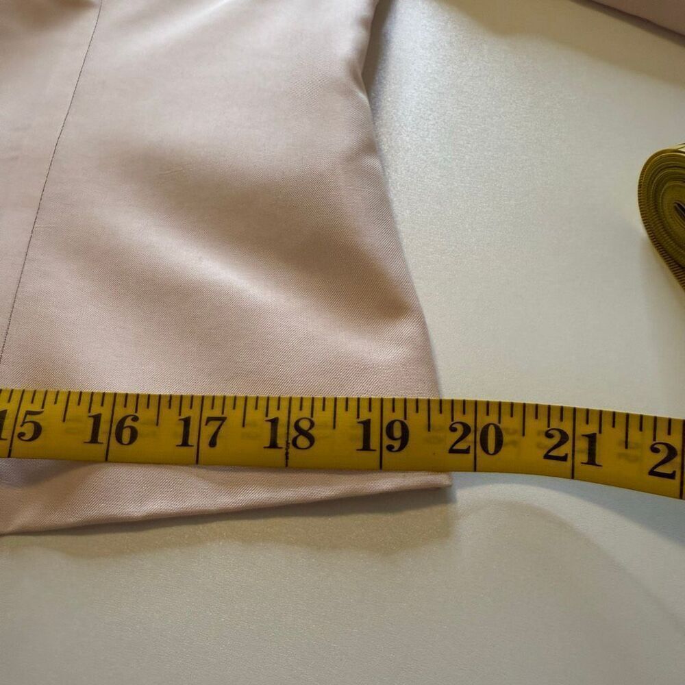 Vintage Talbots Classic Shell Pink Silk Three Button Blazer Size 14 - Picture 7 of 12